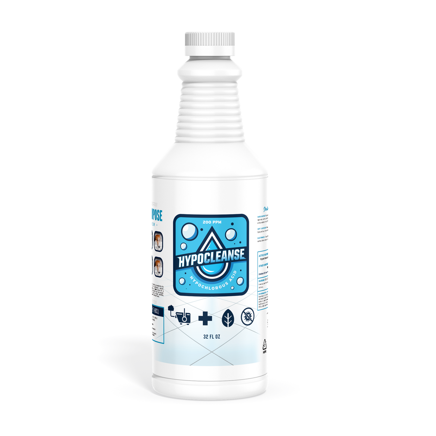 Hypochlorous Acid - 200 ppm - 32 oz Spray Bottle