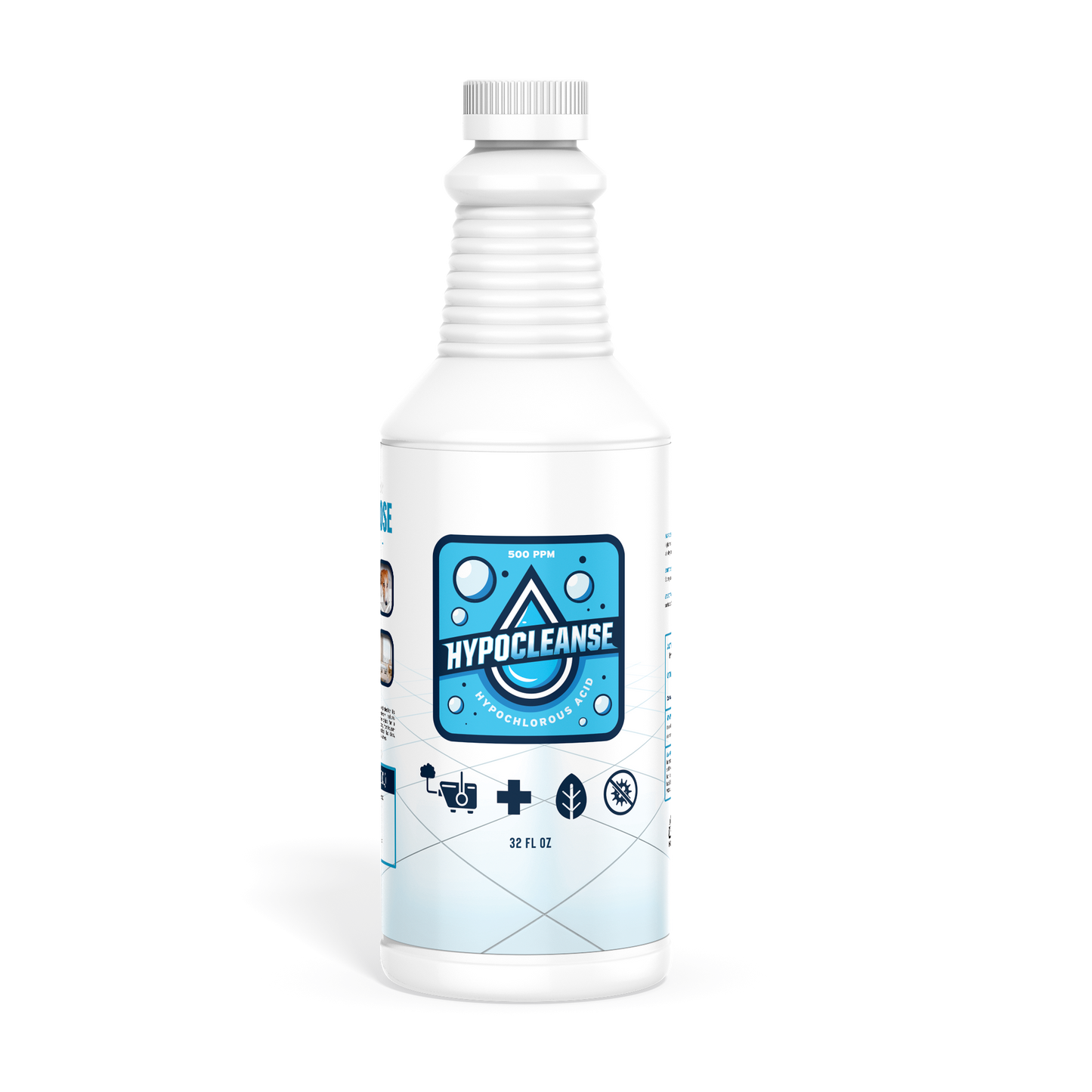 Hypochlorous Acid - 500 ppm - 32 oz Spray Bottle